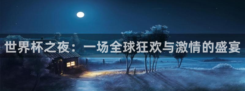 2026年世界杯赛程表时间：世界杯之夜：一场全球狂欢与激情的盛宴
