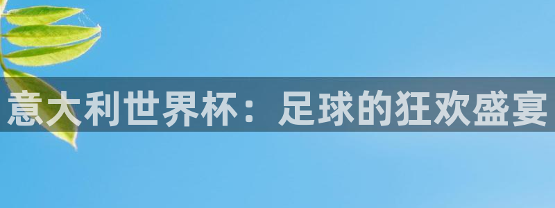 世界杯预选赛亚洲区赛程：意大利世界杯：足球的狂欢盛宴
